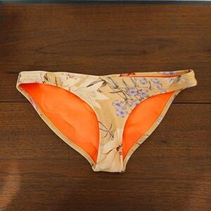 Triangl Nude Floral Bikini Bottom Sz S
